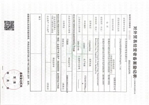 China SHANGHAI YIHEHUA IMPORT AND EXPORT CO,. LTD zertifizierungen